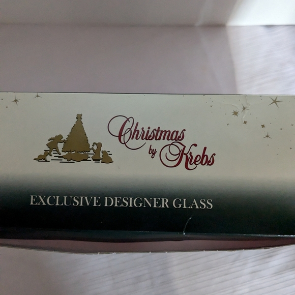 VTG Krebs 12 glass Christmas tree ornaments Santa flake red white - Picture 4 of 6